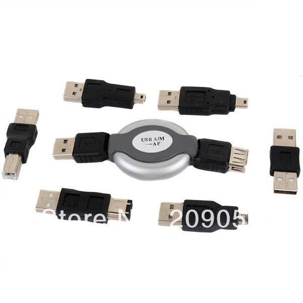 Купить 6 в 1 usb адаптер поездки комплект выдвижной кабель firewire ...