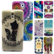 For Samsung Galaxy Note 3 Case Tpu Soft Gel Back Cover Skin Protective Phone Cases For Galaxy Note 3 N9000 Clear Side Note III