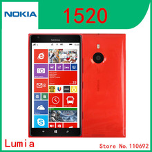 Original Nokia Lumia 1520 Windows 8.0 Phone 32GB Quad Core 2.2GHz 2GB RAM 6.0″IPS 20MP NFC GPS WIFI 3G Smartphone,Free shipping