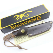 Hot Sale ! Oem Browning Shadow Wood Hunting Knife Camping tool Survival Knife Outdoor Free Shipping
