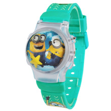 relogios masculinos 2015 Despicable Me Minions style cartoon digital watch for children Christmas present silicone strap