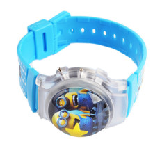 relogios masculinos 2015 Despicable Me Minions style cartoon digital watch for children Christmas present silicone strap