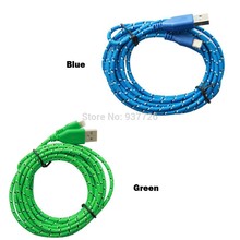 3M 10FT Hot Gold Mix Color Braided Fabric Micro USB Cord Data Sync Charger Cable For