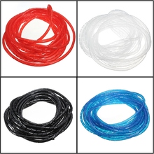 Best Promotion 5M Spiral Wire Wrap Tube Manage Cord for PC Computer Home Cable 4-50MM New Arrival