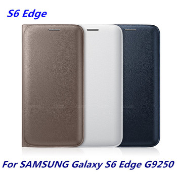 Первоначально флип PU кожаный чехол для Samsung Galaxy S6 край G9250 роскошные карты держатель крышка для Samsung S6 край