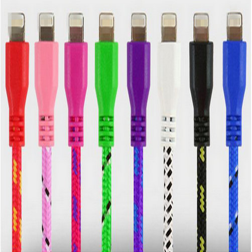 3FT 1 Meter Braided Wire 8pin USB Date Sync Charging Charger Cable Cords for iPhone 6