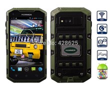 Original Hummer H6 IP68 Waterproof Smart Phone MTK6582 Quad Core Android4.2  5inch 3G GPS Walkie Talkie H5+ dustproof Cell Phone