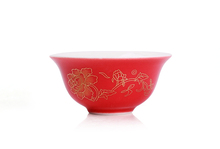 Chinese Kung Fu Tea Set China red porcelain Bone China TeaPot Tea Cup 3 pcs Set