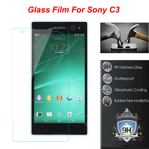 0 26mm ultra thin Screen Protector on mobile phone Tempered Protective HD Glass Film For Sony