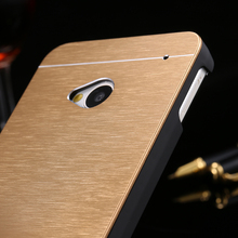 With Logo Gold Luxury Slim Hard Aluminum Metal Combo Case For HTC One M9 Dual Protective