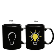 Modern Magic Cup Heat Sensitive Porcelain Color Lamp Coffee Cup Magic Ceramic Mug Apr27