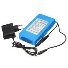 2015 New Super Rechargeable Protable Lithium ion Battery EU Plug DC12V 9800mAh Mobile Power wireless camera