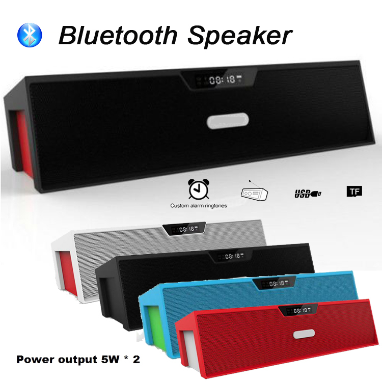Big Power Bluetooth Speaker Stereo Portable Wireless Audio Subwoofer Handsfree Sound Box with AUX USB TF