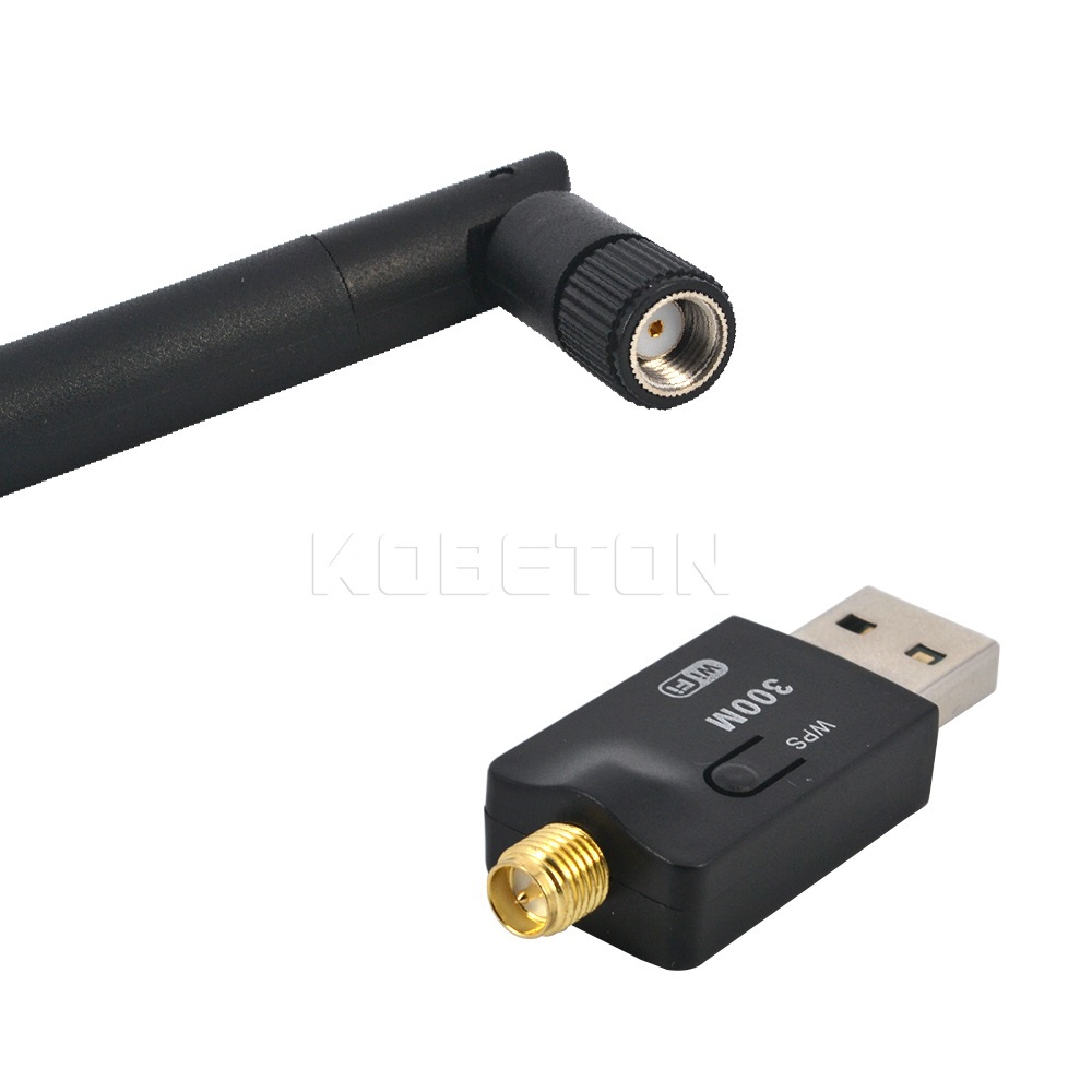 Купить 300 Мбит/с usb wifi адаптер usb 2.0 беспроводной 2,4 ГГц 300 ...
