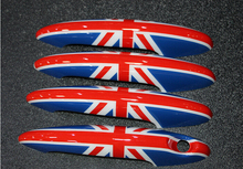 2007 2013 MINI cooper Union jack Doorknob Door handle shell Covers for R55 R56 R57 R58