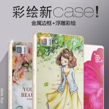 Original Mobile Phone Accessories Cases Cover For Xiaomi Millet MI3 M3,Luxury Metal Hard Back Case+Aluminum Frame Bumber Mi3 M3