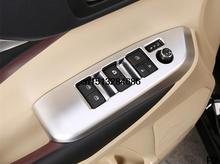 High quality 4 pcs ABS chrome 2015 Toyota Highlander accessories glass elevator decoration armrest decoration