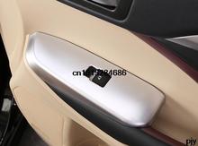 High quality 4 pcs ABS chrome 2015 Toyota Highlander accessories glass elevator decoration armrest decoration