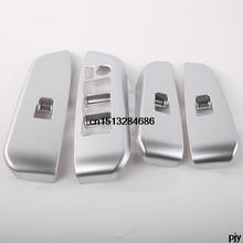 High quality 4 pcs ABS chrome 2015 Toyota Highlander accessories glass elevator decoration armrest decoration