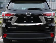 High quality ABS Chrome Car Lisence Frame License plate bracket 1pcs for 2015 Toyota Highlander accessories