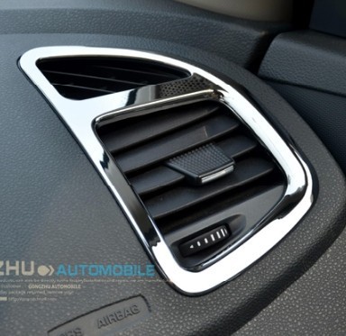 Chery Tiggo5 2013 2014 ABS Chrome trim interior frame air conditioning outlet box decoration 5 outlet