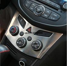 High quality Car Air conditioning adjustment control panel Stainless steel decoration trim for Chevrolet Trax 2014