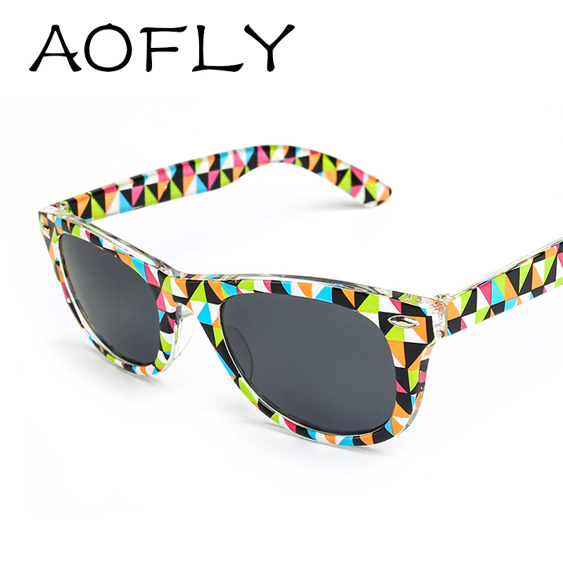 Vintage Printing wayfarer sunglasses women Multicolor Fashion Cool oculos de sol Brand Designer men Sun Glasses