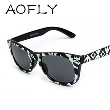 Vintage Printing wayfarer sunglasses women Multicolor Fashion Cool oculos de sol Brand Designer men Sun Glasses