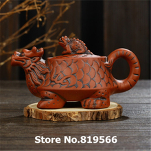 new zisha clay teapot chouzhou pigmented purple sand kung fu ceramic tea pot set chinese Dragon pot