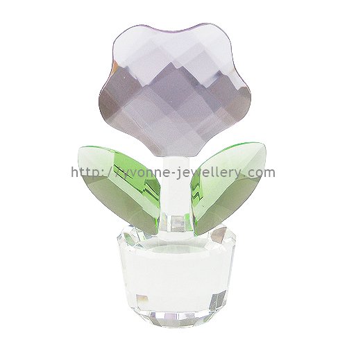 crystal flower pot