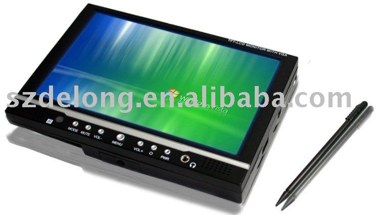 Купить Новый 7 «vga монитор с сенсорным экраном для автомобилей ПК ...