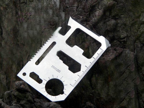 Universal life-saving card/11 functions Switzerland Knife/pocket survivalcard knife/multi-survival card /wholesale/free shipping(China (Mainland))