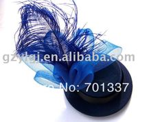 wholesale FASCINATOR ,dances,races,weddings,Party HAT costume Blue flower hair HatH22(Hong Kong)