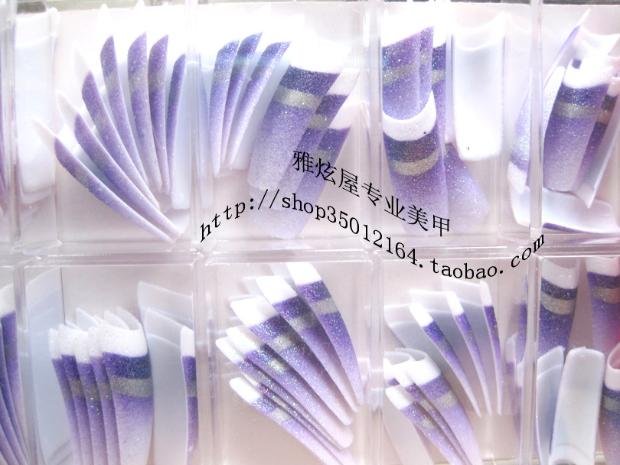 10PCS Nail Tips Mixed Color Nice Designs Radomly to sent(China (Mainland))