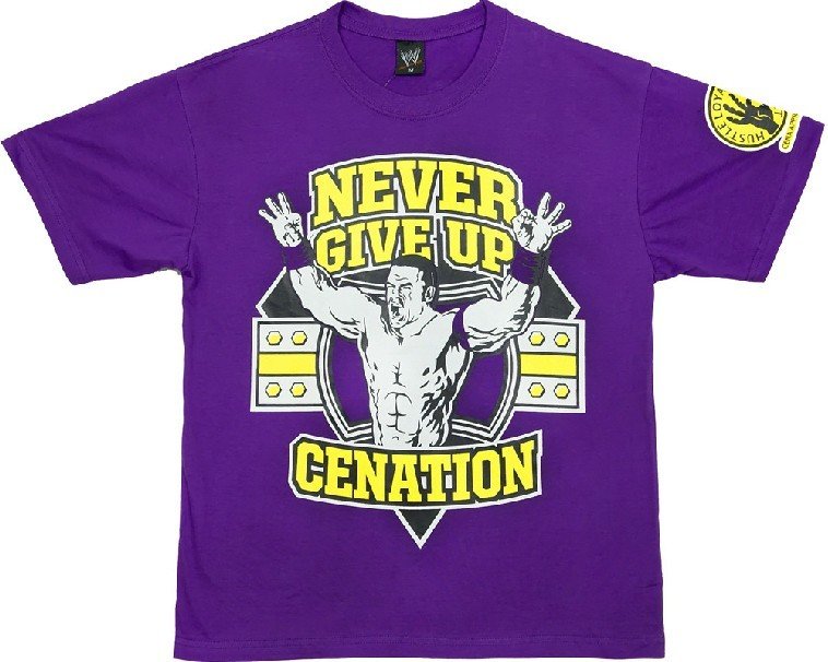 WWE-John-Cena-purple-Color-Short-Sleeves