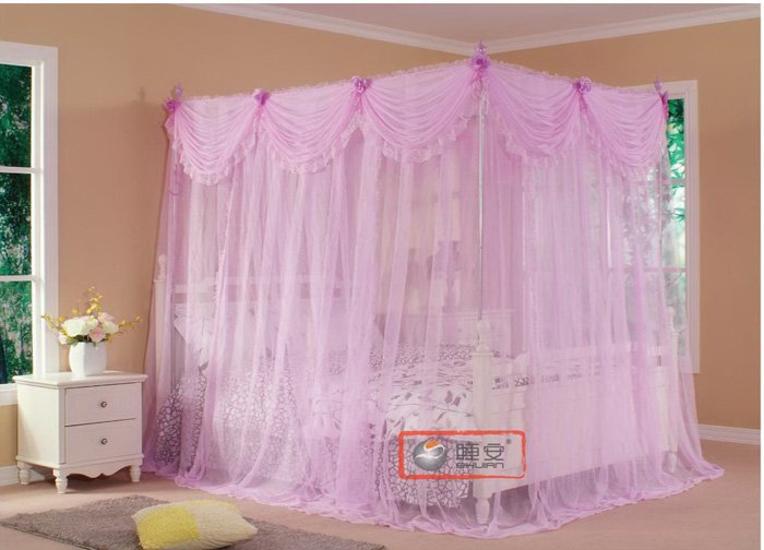 mosquito-net-bed-curtain-canopy-Floor-mounted-Palace-mosquito-net ...