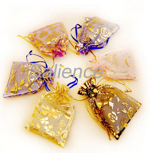 Wholesale Wedding Dress Accessories Mixed Colorful wedding Organza bags 