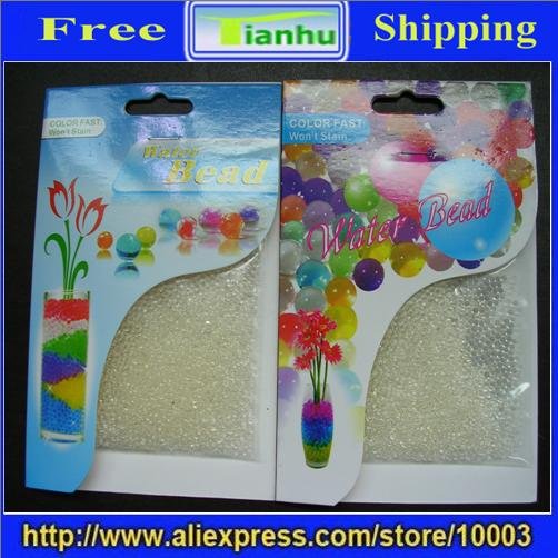 Wholesale free shipping 500pcs/lot Water bead Bio Gel CRYSTALS for Plants Plant Food soil alternative Plant Gel Beads #W020(China (Mainland))