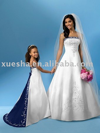 Wedding Dress Wholesale on New Children S Wedding Dress F6597 Navy Wholesale And Retail Free