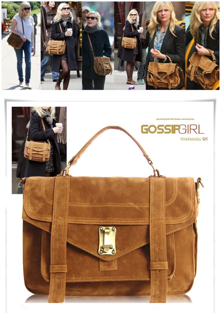 New brown Gossip Girl lady Hobo Purse Handbag 2 ways(China (Mainland))