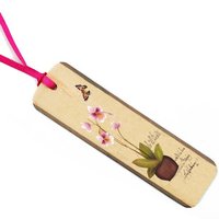 freeshipping/solid wood/bookmark/water transfer printed/best for gift