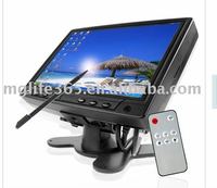 wholesales 15pcs/lot 7inch Touchscreen Monitor with VGA 15 pin D-SUB Two RCA video input DHL free shipping