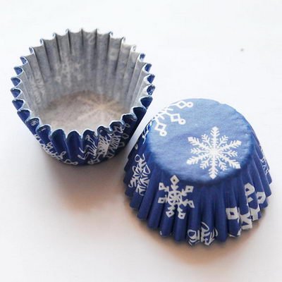 tart /cake /chocolate paper cases cupcake---- snowflakes 7000pcs/box/lot(China (Mainland))