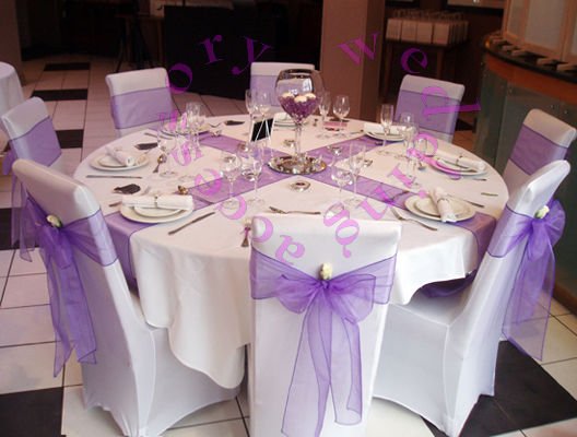 Chair table Runners Party lavender Sash Runner Table wedding Table Sashes Banquet runner  Bow Wedding