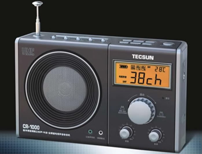 TECSUN CR 1000 AM FM TV Band Digital Radio CR1000