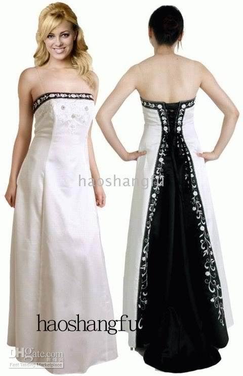 Black silver bridesmaid dresses