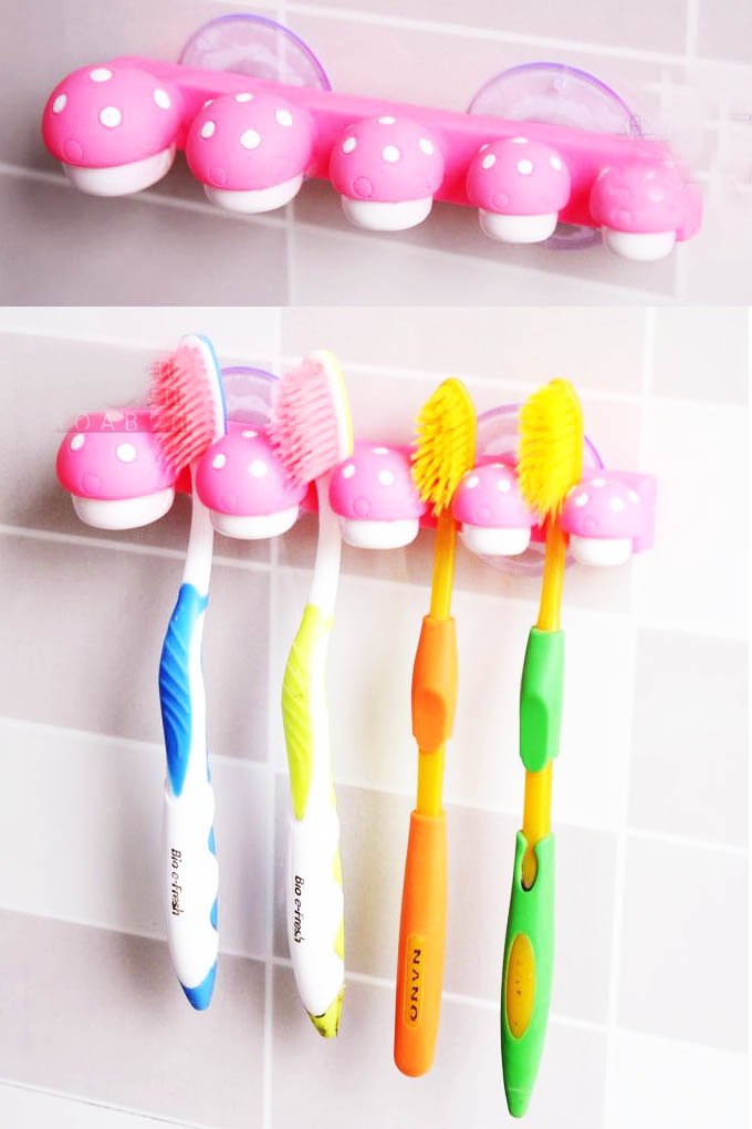Pink Toothbrush Holder