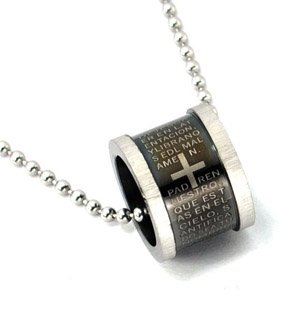 Free Shipping Men s Jewelry Hot Selling 2011 high fashion titanium steel cross necklace titanium jewlery