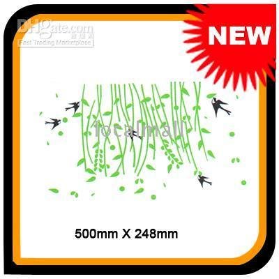 Wholesale Stencil D 038 102440 Brand New Spring Green Willow Cute Swallow
