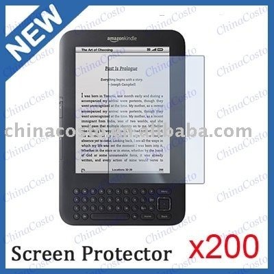 Amazon Kindle on 200pcs Lot For Amazon Kindle 3 3g 3rd Screen Protector Film Guard